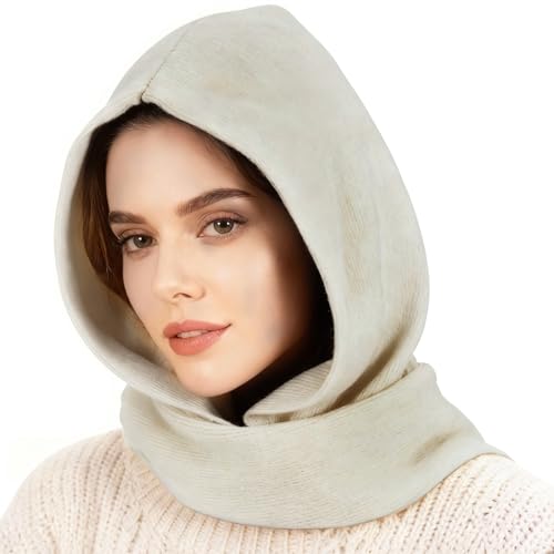 TAGVO Gorro de Invierno con Bufanda 2 en 1, Prueba de Viento