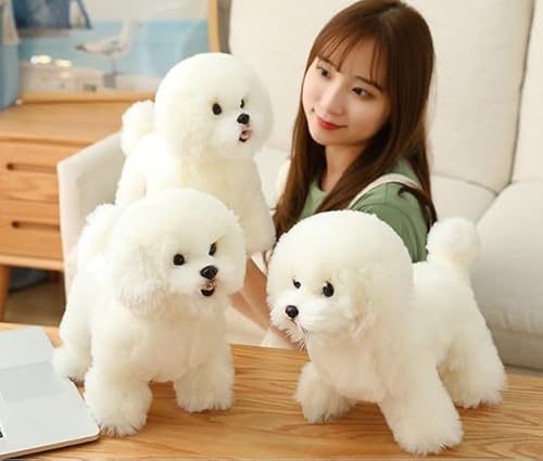 シミュレーションマルチーズ犬ぬいぐるみぬいぐるみリアルなシュナウザービションフリーゼのおもちゃ高級家の装飾ペットギフト 抱き枕 可愛い ふわふわ 犬 人形 本物そっくり クリスマス お誕生日 記念日 プレゼント インテリア雑貨 癒し (ビションフリーゼ)のサムネイル