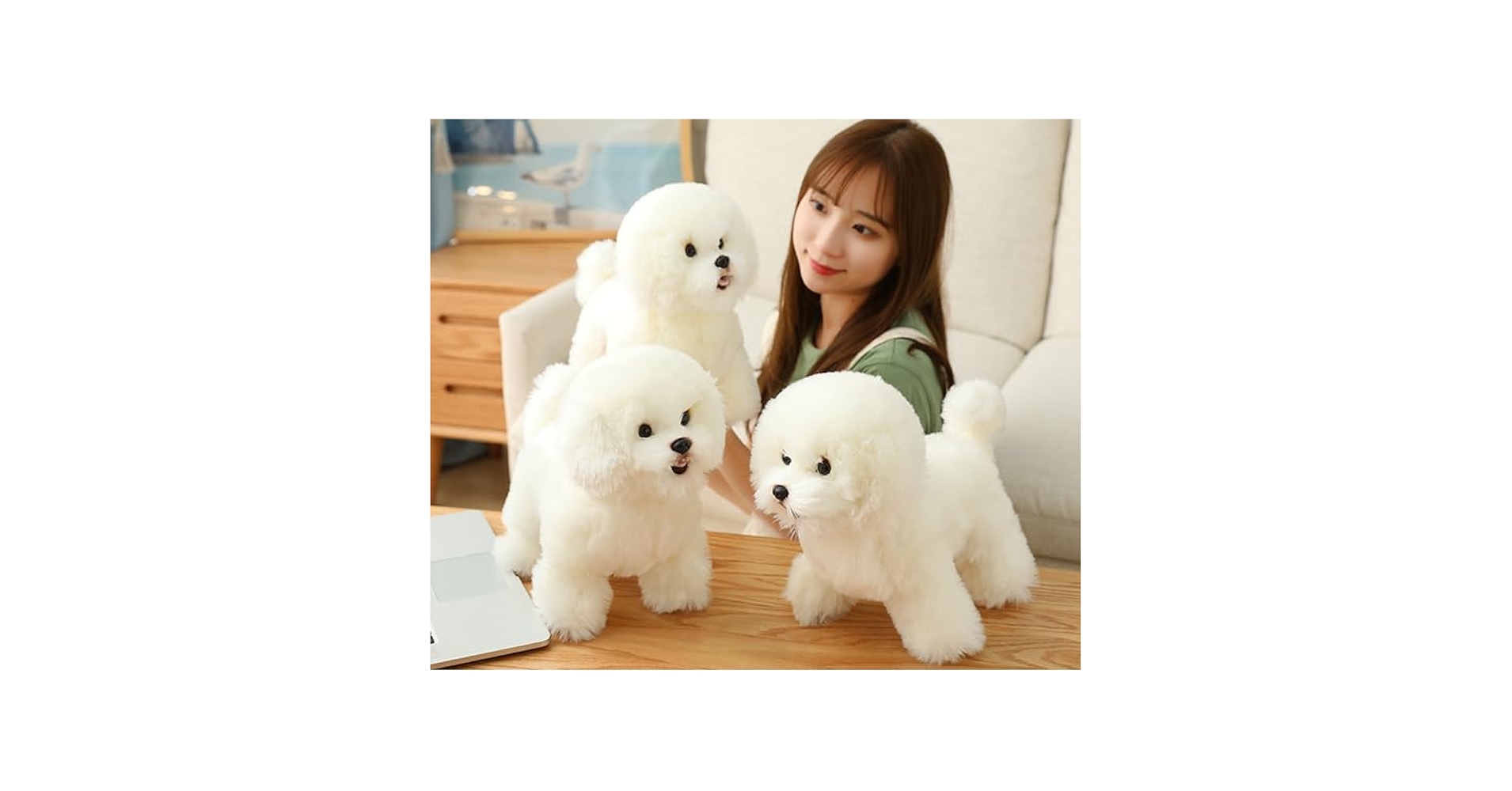 Amazon.co.jp: シミュレーションマルチーズ犬ぬいぐるみ