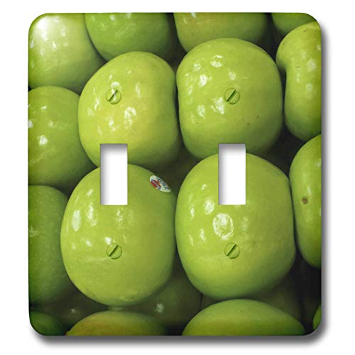 Interrupteur double à bascule vert pomme multicolore 3dRose lsp_7763_2 - 2