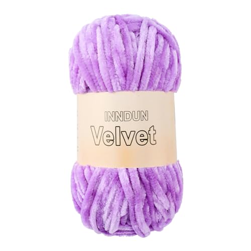 Image of Soft Velvet Chenille Yarn for Crocheting, Super Bulky Yarn for Blankets