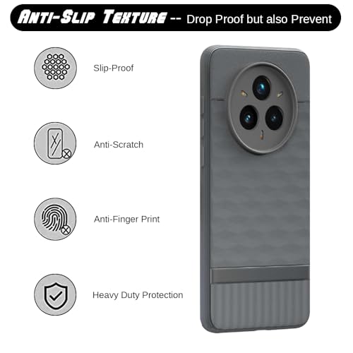 Image of Shockproof Case for Realme 14 Pro 5G | Full Camera Protection | TPU Flexible Back Cover for Realme 14 Pro 5G (Graphite Grey)