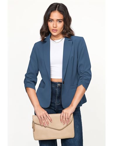 Image of LookbookStore 3 /4 Sleeve Blazers for Women Business Casual Fitted Jackets