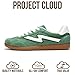Project Cloud Sneakers for Women - Lace-Up Shoes for Women Trendy Women Sneakers with Memory Foam Insole Women's Fashion Sneakers Non-Slip Womens Shoes (Irita, Green Multi, 7.5)