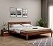 MJ FURNITURE Sheesham Wood King Size Bed Without Storage | Wooden Double Bed Cot Palang Furniture for Bedroom Living Room Home (Honey Finish)