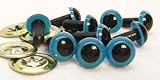 Sassy Bears 12mm Blue Safety Eyes for Bear, Doll, Puppet, Plush Animal and Craft - 10 Pairs