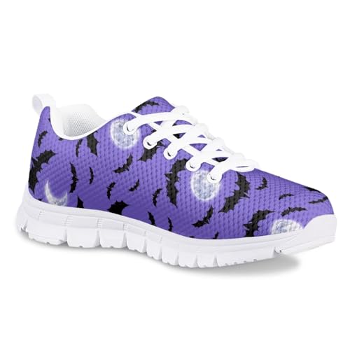 Mumeson Kids Running Shoes Sneakers Lace Up Athletic Low Top Sneakers Anti-Skid EVA Soles Shoes 28-34 Size2