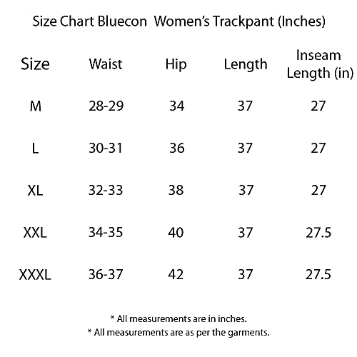 Image of BLUECON Women's Regular Fit Dry fit Trackpants