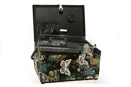 Allary 4397 Rectangle Jumbo Sewing Basket 16 Bundle With 811 Sewing Accessory Kit #TOP1