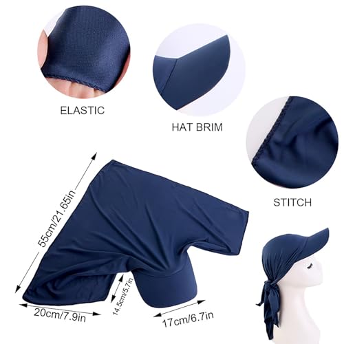 Baseball Cap,Lightweight Tie Turban Baseball Hat Adjustable Size Cycling Climbing Travel Day for Girl Woman Sunproof3