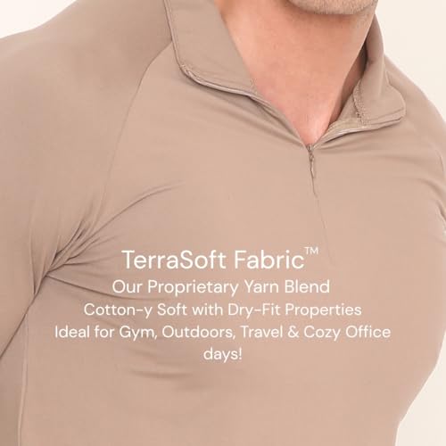 Image of Men's Cuddle Tee | TerraSoft Ultra Soft, Sweat-Wicking & Odour-Proof T-Shirt for Gym, Walks, Runs & Everyday Wear | Performance Tee with Cotton-Like Comfort