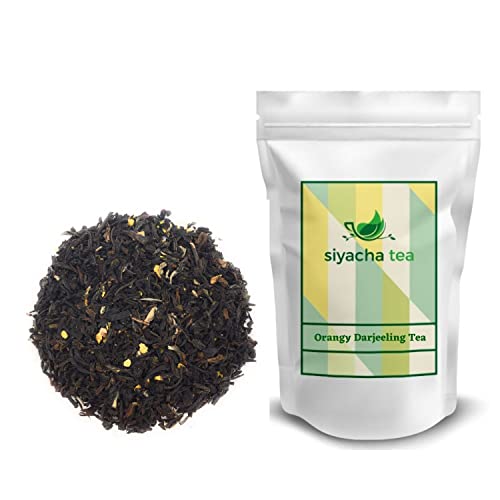 Image of Siyacha Tea Orangy Darjeeling Tea, 1 KG, Premium Loose Leaf, with Orange Zest Blend, Morning Delight Beverage, Fresh Detox Beverage, Makes 500 Cups (approx)
