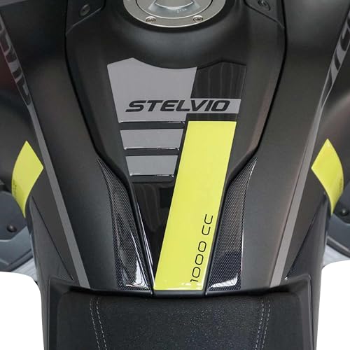 Adesivo paraserbatoio 3D per la decorazione e protezione di moto serbatoio compatibile con Guzzi Stelvio 2024