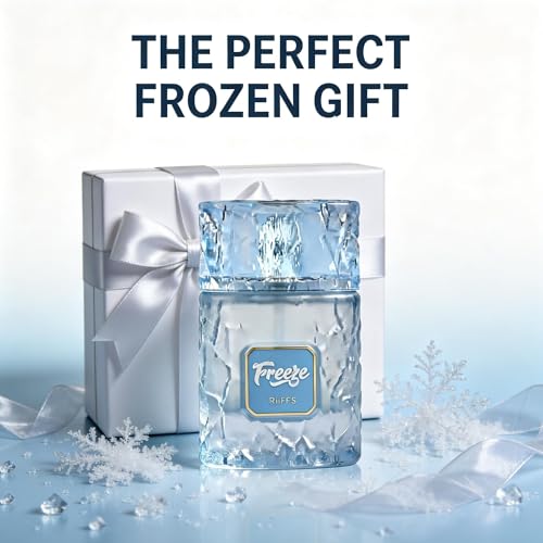 Image of A CENTER Freeze Men's Cologne 100ml Fresh Icy Woody Eau de Parfum Bergamot Spearmint Cedar Scent Gift for Him