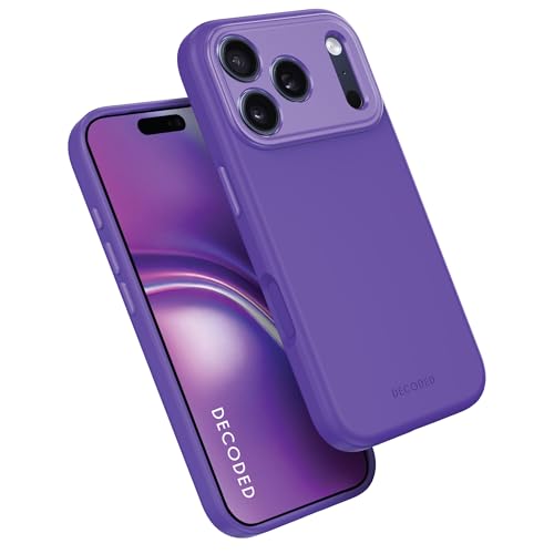DECODED Coque pour iPhone 17 Pro Max, Silicone Liquide, Antimicrobien, Compatible avec MagSafe, Magnétique, Protection Caméra, Bouton Camera Control, Anti-Rayures, Rose