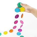 RUBFAC 5pcs Colorful Paper Garland Party Decorations Circle Dots Hanging Rainbow Decorations for Birthday Wedding Baby Shower Classroom Candyland Streamers Party Supplies (66ft) - Image 4