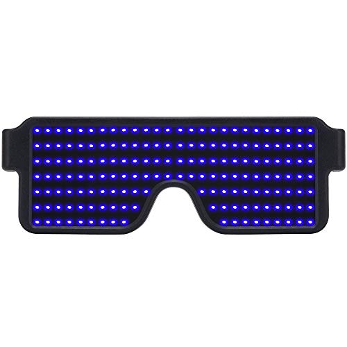 Lunettes à LED dynamiques lumineuses pour fête, festival, Noël, rechargeable par USB Cover