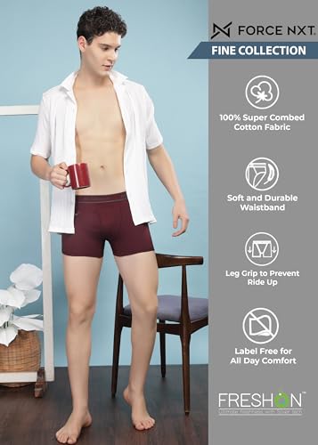 Image of Force NXT Men's Super Combed Cotton Regular Solid Brief | Soft Men Brief Innerwear | Best underwear for Men |Actual Color May Vary
