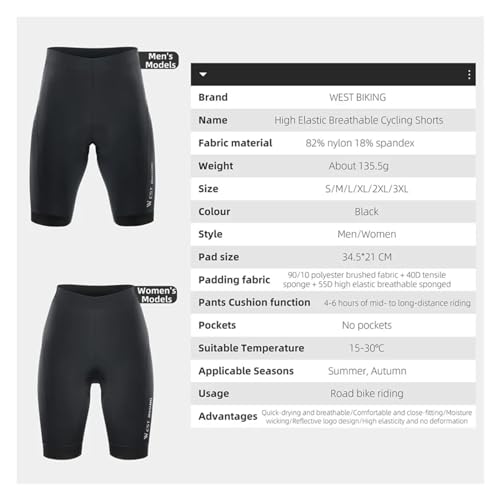 Shorts ciclismo pro para hombre y mujer con badana 3D miniatura 6
