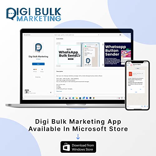 Bulk Whatsapp Sender - Send Video, Images And Audio - Digi Bulk Marketing - 1 User - 1 Year License (Email Delivery License Key Only - No CD) - Image 4