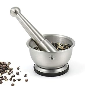 NewlineNY NY-SSHMB Stainless Steel Mortar & Pestle Set