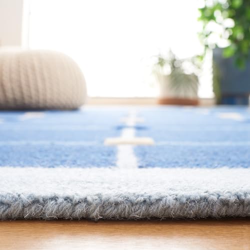 Image of Hand Tufted Wool Carpets Anti Shedding Rug Modern Carpets for Living Room Size 5x7 Feet