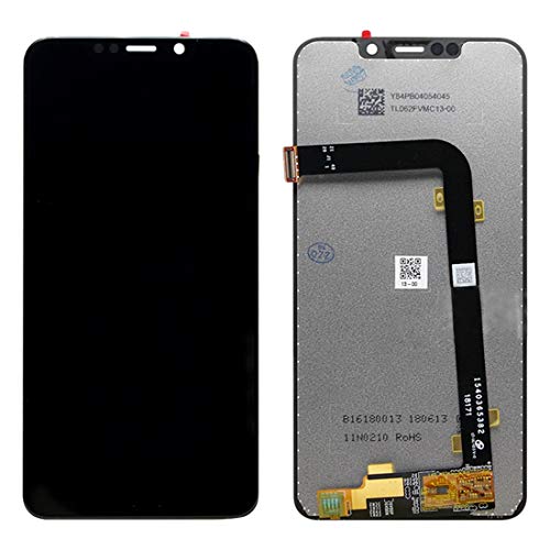 Assemblage complet numériseur tactile et écran LCD noir ajusté pour Motorola One Power