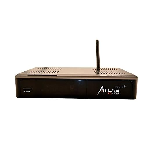 Cristor ATLAS HD-200S - Receptor de TV por satélite (WiFi, HD, HDMI), negro (importado)