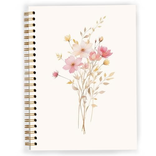 Fournitures de bureau esthétiques rose carnet à fleurs