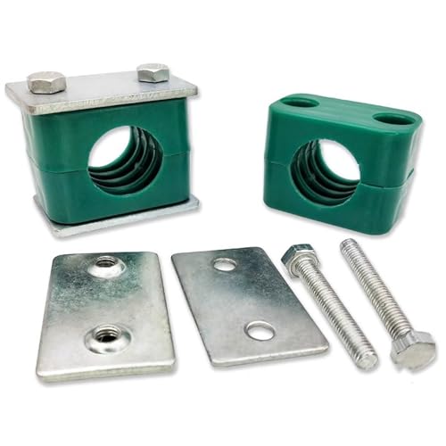 Hydraulic Pipe Clamp 2PCS Plastic Pipe Clamps Standard Metric Tube Hose Clips for 40mm Outer Diameter Pipe - Image 3