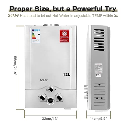 Chauffe-eau instantané 24KW butane propane basse pression - 6