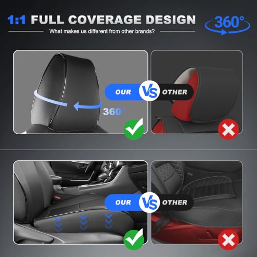 Image of AOMSAZTO Seat Covers for Toyota RAV4 2019-2025 Hybrid & Prime SE /XSE