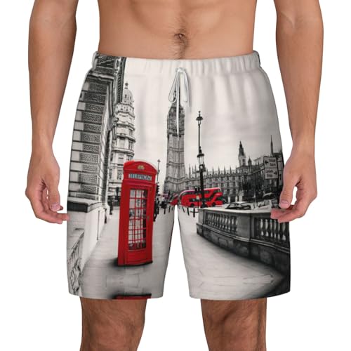 Short de bain Londres pour homme - Maillot respirant à séchage rapide pour l'été
