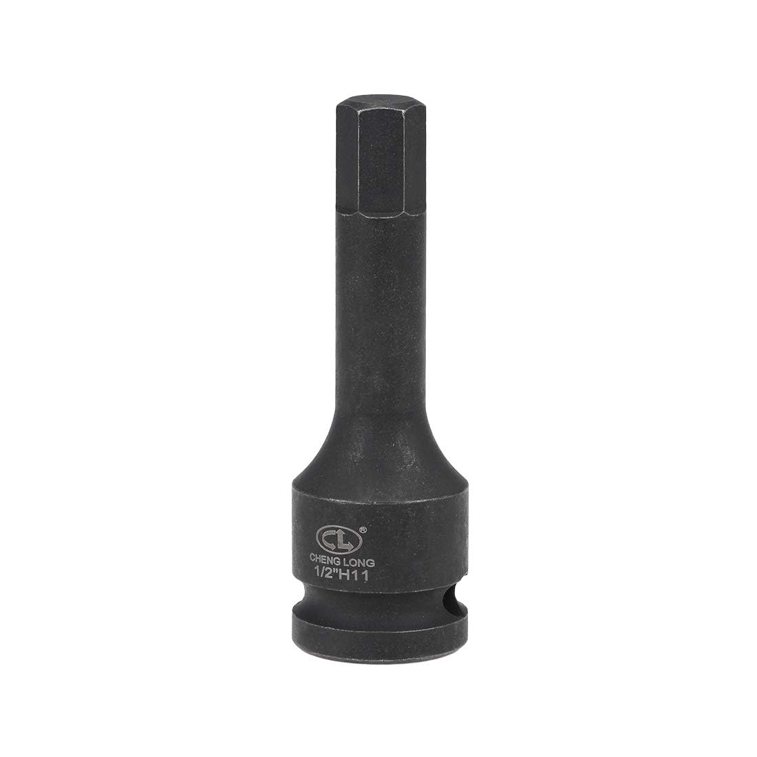 TOP-VIGOR Impact Hex Bit Socket, 1/2" Drive x H11 (11mm) Allen Key Socket, Premium CR-MO Steel Bits, Hex Bit with 78mm Length for Torque Wrench, Ratchet Wrench, Impact Power Drills