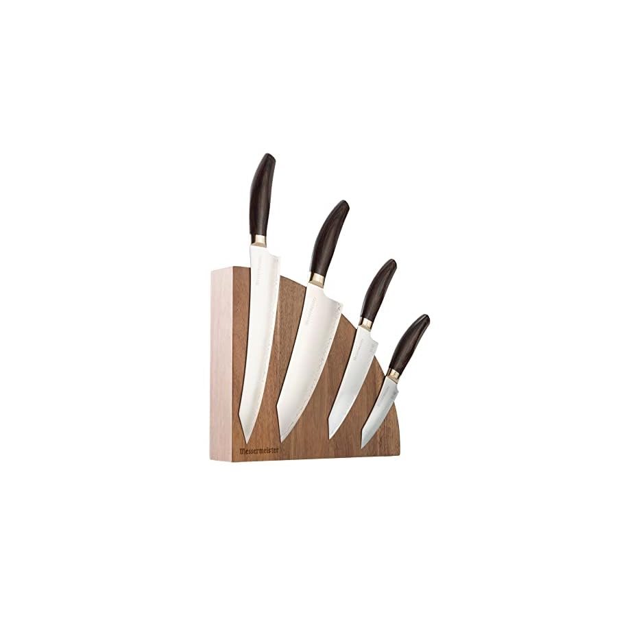 Messermeister-Kawashima-5-Piece-Magnet-Block-Set-Includes-Japanese-Chefs-Slicer-Utility-Paring-Knife-Magnet-Block-Made-in-Seki-Japan Messermeister Kawashima 5-Piece Magnet Block Set - Includes Japanese Chef’s, Slicer, Utility & Paring Knife + Magnet Block - Made in Seki, Japan