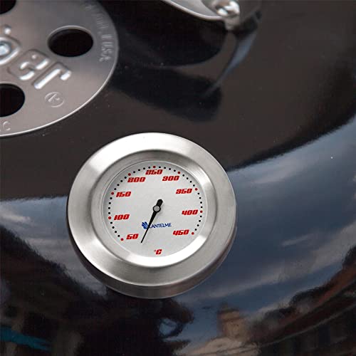 Lantelme Grillthermometer 450°C Grad für die Grillhaube Analog Thermometer passend zu allen Smoker Grill Bbq Kohlegrill Kugelgrill Zubehör zum Einbau Nachrüsten an Grilldeckel – Bild 3
