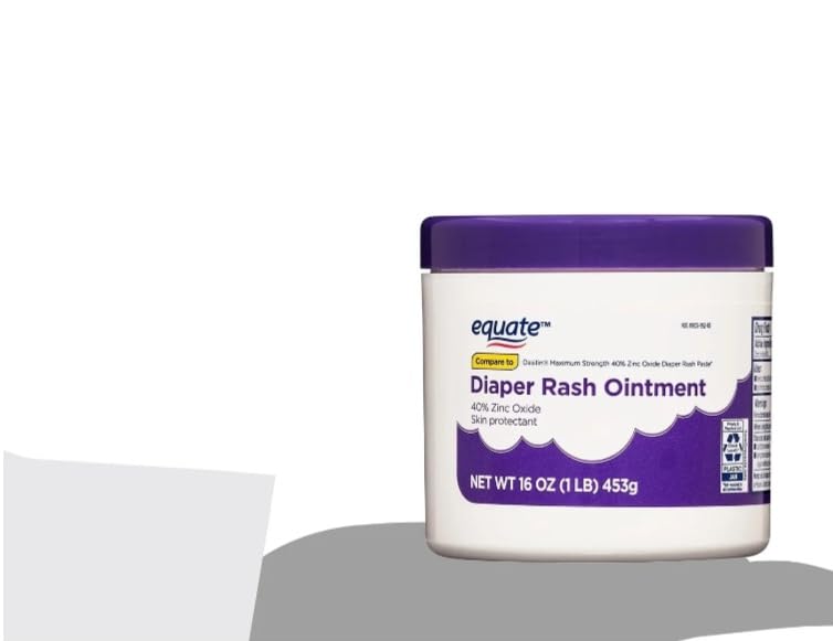 Equate/Diaper/Rash Ointment with 40% Zinc Oxide – 16 oz – Maximum Strength Baby Skin Protectant for Diaper Rash Relief