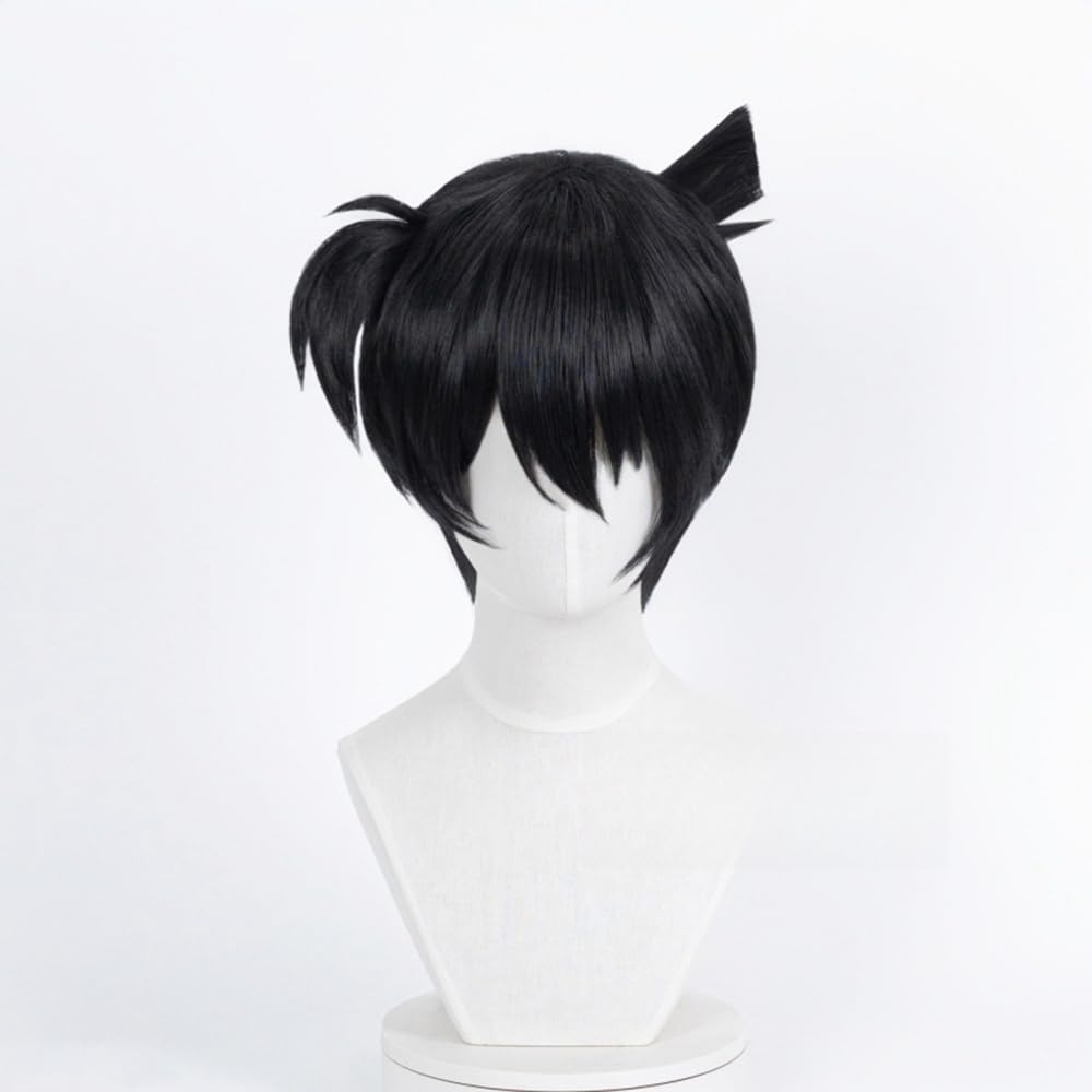 Amazon.co.jp: コナン コスプレウィッグ ブラック 短髪 コミケ かつら