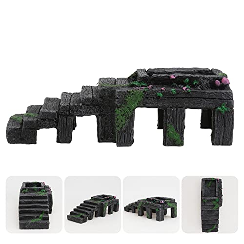 Balacoo Plataforma Basking Tartaruga Ramp Plataforma Basking Ledges Caverna Frade Peixe Escondendo C
