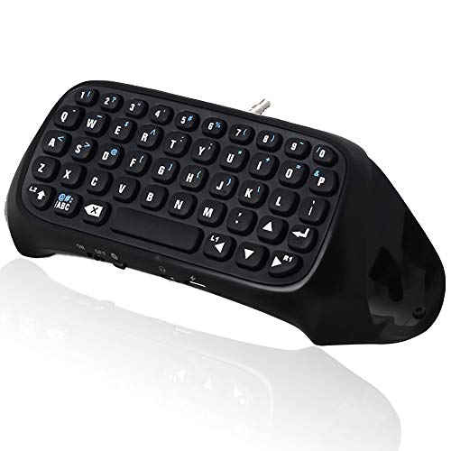 LittlePaprika Controller Keyboard for PS4, Gamers Digital Mini Bluetooth Keyboard Chatpad for Playstation 4 for DualShock Controller, Used to Chat with Playes in Games