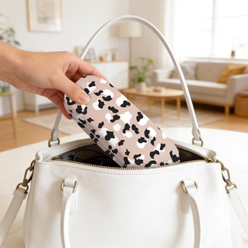 Image of Glasses Case Hard Shell,Portable Protective Eyeglasses Case, Eyeglass Holder Box with Cleaning Cloth,for Women Men