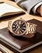 Imagen de CIVO Reloj Hombre Business Analógico: Reloj de Vestir Acero Inoxidable Oro Rosa con Fecha y Impermeable