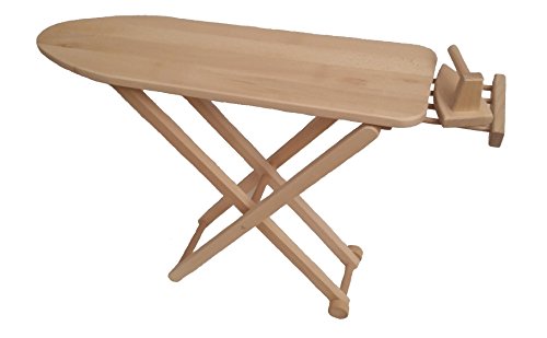 Holzspielzeug Peitz Kinder-Bügelbrett 5009 - mit Bügeleisen - handgefertigt - Massivholz - klappbar Cover