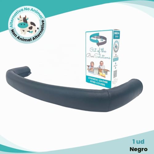 Miniatura 6 de Protec Tif - Funda Polipiel Para Asa De Transporte Compatible Con Bugaboo Cameleon 1 Y 2 Se Coloca Encima De La Goma Original Negro