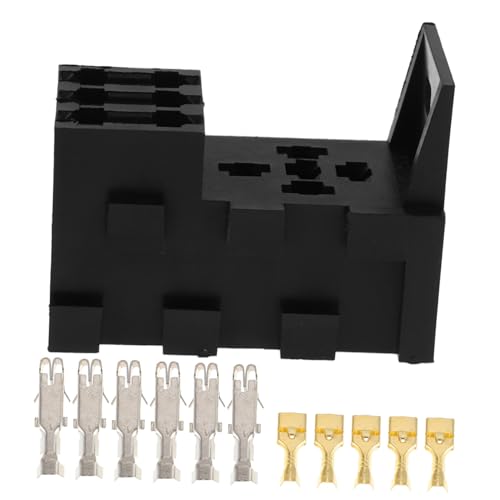 PAMINGONO Portafusibles De Relé para Automóvil Caja De Fusibles y Zócalo De Relé para Coche Motocicleta Embarcación Organizador De Fusibles