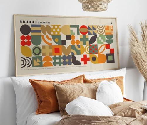 Affiche géométrique murale grand format pour habiller un grand mur de chambre