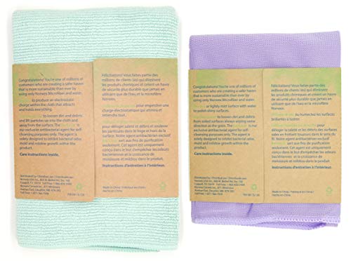 Norwex Basic Package - Microfiber - Glass Window Cleaning Cloth and Household Enviro Dusting Cloth Colors May Vary - Image 4