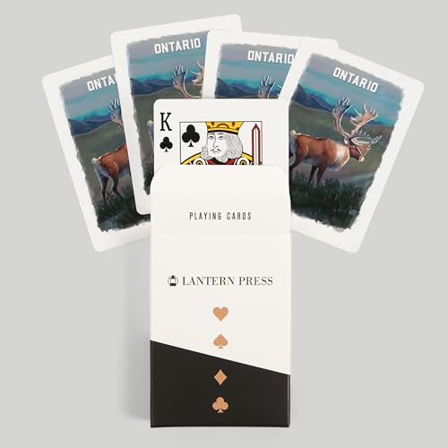 Lantern Press naipes póker 52 cartas acuarela Ontario miniatura 6