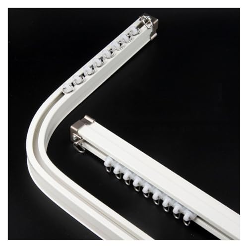 Riel de cortina flexible y flexible para una fácil instalación, riel deslizante resistente para un funcionamiento suave, ideal para divisores de dormitorio, oficina y sala de estar