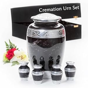 GR8 Große Marmorurne mit 4 Mini-Urnen